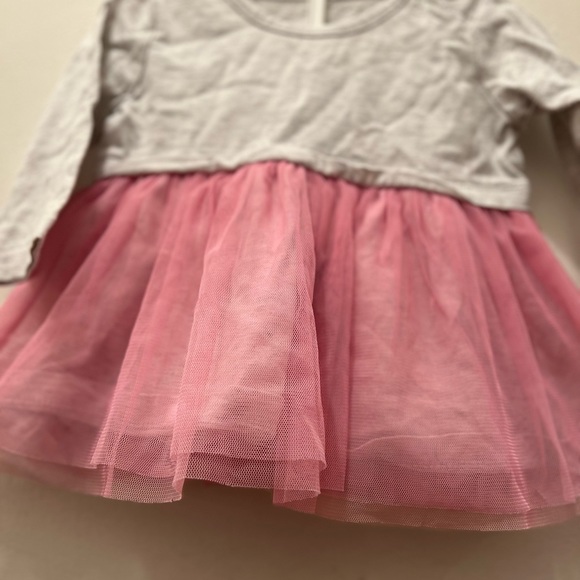 Silver and Pink Tulle Long Sleeve Shirt - Picture 3 of 4